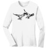 1-DAY RUSH NO MINIMUM Ladies Long Sleeve Crew Neck T-Shirt Thumbnail