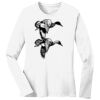 1-DAY RUSH NO MINIMUM Ladies Long Sleeve Crew Neck T-Shirt Thumbnail