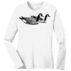 1-DAY RUSH NO MINIMUM Ladies Long Sleeve Crew Neck T-Shirt Thumbnail