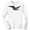 1-DAY RUSH NO MINIMUM Ladies Long Sleeve Crew Neck T-Shirt Thumbnail