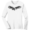 1-DAY RUSH NO MINIMUM Ladies Long Sleeve Crew Neck T-Shirt Thumbnail