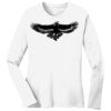 1-DAY RUSH NO MINIMUM Ladies Long Sleeve Crew Neck T-Shirt Thumbnail