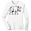1-DAY RUSH NO MINIMUM Ladies Long Sleeve Crew Neck T-Shirt Thumbnail