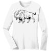 1-DAY RUSH NO MINIMUM Ladies Long Sleeve Crew Neck T-Shirt Thumbnail