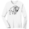 1-DAY RUSH NO MINIMUM Ladies Long Sleeve Crew Neck T-Shirt Thumbnail