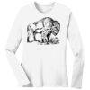 1-DAY RUSH NO MINIMUM Ladies Long Sleeve Crew Neck T-Shirt Thumbnail