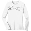 1-DAY RUSH NO MINIMUM Ladies Long Sleeve Crew Neck T-Shirt Thumbnail