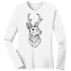 1-DAY RUSH NO MINIMUM Ladies Long Sleeve Crew Neck T-Shirt Thumbnail