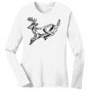 1-DAY RUSH NO MINIMUM Ladies Long Sleeve Crew Neck T-Shirt Thumbnail
