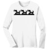 1-DAY RUSH NO MINIMUM Ladies Long Sleeve Crew Neck T-Shirt Thumbnail