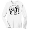 1-DAY RUSH NO MINIMUM Ladies Long Sleeve Crew Neck T-Shirt Thumbnail