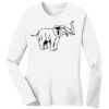 1-DAY RUSH NO MINIMUM Ladies Long Sleeve Crew Neck T-Shirt Thumbnail