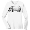 1-DAY RUSH NO MINIMUM Ladies Long Sleeve Crew Neck T-Shirt Thumbnail