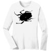 1-DAY RUSH NO MINIMUM Ladies Long Sleeve Crew Neck T-Shirt Thumbnail