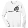 1-DAY RUSH NO MINIMUM Ladies Long Sleeve Crew Neck T-Shirt Thumbnail