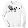 1-DAY RUSH NO MINIMUM Ladies Long Sleeve Crew Neck T-Shirt Thumbnail