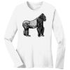 1-DAY RUSH NO MINIMUM Ladies Long Sleeve Crew Neck T-Shirt Thumbnail