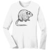 1-DAY RUSH NO MINIMUM Ladies Long Sleeve Crew Neck T-Shirt Thumbnail