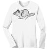 1-DAY RUSH NO MINIMUM Ladies Long Sleeve Crew Neck T-Shirt Thumbnail
