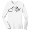 1-DAY RUSH NO MINIMUM Ladies Long Sleeve Crew Neck T-Shirt Thumbnail