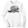 1-DAY RUSH NO MINIMUM Ladies Long Sleeve Crew Neck T-Shirt Thumbnail