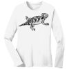 1-DAY RUSH NO MINIMUM Ladies Long Sleeve Crew Neck T-Shirt Thumbnail