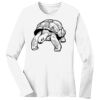 1-DAY RUSH NO MINIMUM Ladies Long Sleeve Crew Neck T-Shirt Thumbnail