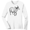 1-DAY RUSH NO MINIMUM Ladies Long Sleeve Crew Neck T-Shirt Thumbnail