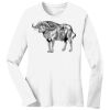 1-DAY RUSH NO MINIMUM Ladies Long Sleeve Crew Neck T-Shirt Thumbnail