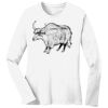 1-DAY RUSH NO MINIMUM Ladies Long Sleeve Crew Neck T-Shirt Thumbnail