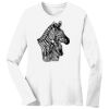 1-DAY RUSH NO MINIMUM Ladies Long Sleeve Crew Neck T-Shirt Thumbnail