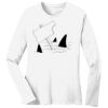 1-DAY RUSH NO MINIMUM Ladies Long Sleeve Crew Neck T-Shirt Thumbnail
