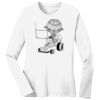1-DAY RUSH NO MINIMUM Ladies Long Sleeve Crew Neck T-Shirt Thumbnail