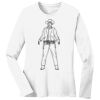 1-DAY RUSH NO MINIMUM Ladies Long Sleeve Crew Neck T-Shirt Thumbnail