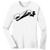 1-DAY RUSH NO MINIMUM Ladies Long Sleeve Crew Neck T-Shirt Thumbnail