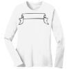 1-DAY RUSH NO MINIMUM Ladies Long Sleeve Crew Neck T-Shirt Thumbnail