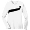 1-DAY RUSH NO MINIMUM Ladies Long Sleeve Crew Neck T-Shirt Thumbnail