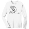 1-DAY RUSH NO MINIMUM Ladies Long Sleeve Crew Neck T-Shirt Thumbnail