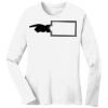 1-DAY RUSH NO MINIMUM Ladies Long Sleeve Crew Neck T-Shirt Thumbnail