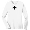 1-DAY RUSH NO MINIMUM Ladies Long Sleeve Crew Neck T-Shirt Thumbnail