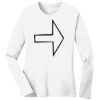 1-DAY RUSH NO MINIMUM Ladies Long Sleeve Crew Neck T-Shirt Thumbnail