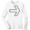 1-DAY RUSH NO MINIMUM Ladies Long Sleeve Crew Neck T-Shirt Thumbnail