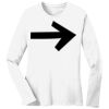 1-DAY RUSH NO MINIMUM Ladies Long Sleeve Crew Neck T-Shirt Thumbnail