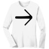 1-DAY RUSH NO MINIMUM Ladies Long Sleeve Crew Neck T-Shirt Thumbnail