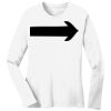 1-DAY RUSH NO MINIMUM Ladies Long Sleeve Crew Neck T-Shirt Thumbnail