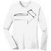 1-DAY RUSH NO MINIMUM Ladies Long Sleeve Crew Neck T-Shirt Thumbnail