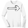 1-DAY RUSH NO MINIMUM Ladies Long Sleeve Crew Neck T-Shirt Thumbnail