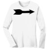 1-DAY RUSH NO MINIMUM Ladies Long Sleeve Crew Neck T-Shirt Thumbnail