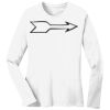 1-DAY RUSH NO MINIMUM Ladies Long Sleeve Crew Neck T-Shirt Thumbnail