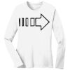 1-DAY RUSH NO MINIMUM Ladies Long Sleeve Crew Neck T-Shirt Thumbnail